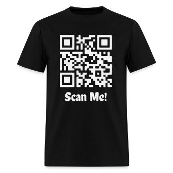 QR Code Marriage Proposal Will you marry me? - Men's T-Shirt - black - Front - Jose (178cm)