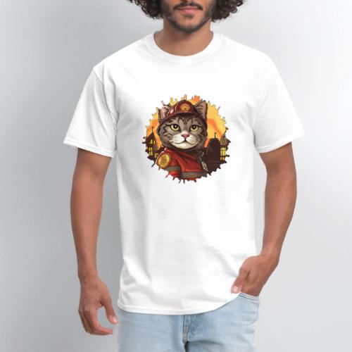 Firefighter cat - Men's T-Shirt