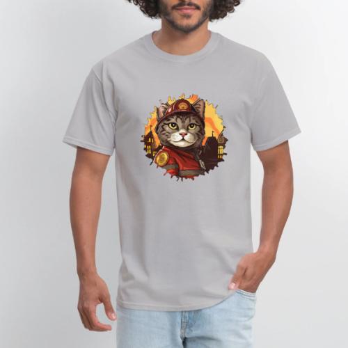 Firefighter cat - Men's T-Shirt