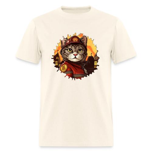Firefighter cat - Men's T-Shirt