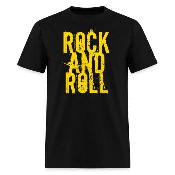 Rock And Roll - Men's T-Shirt - black - Front - Jose (178cm)
