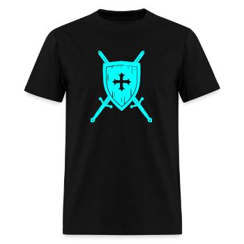 Swords And Shield - Men's T-Shirt - black - Front - Jose (178cm)