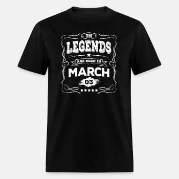 True legends are born in March - T-shirt for men