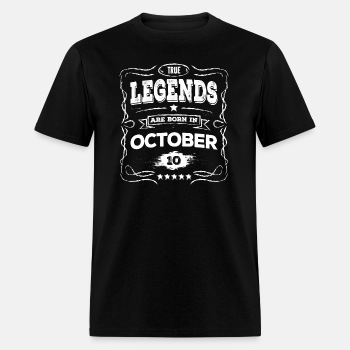 True legends are born in October - T-shirt for men