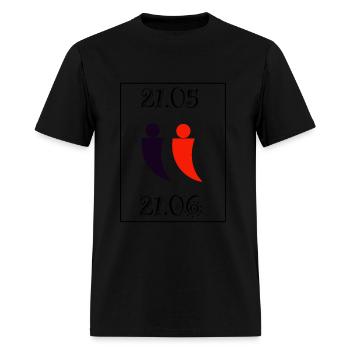 Zodiac Gemini - Men's T-Shirt - black - Front - Jose (178cm)