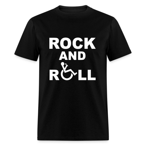 I rock and rollin my wheelchair * - Men's T-Shirt