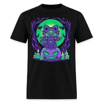 Spooky Moonlit Ca - Men's T-Shirt - black - Front - Jose (178cm)