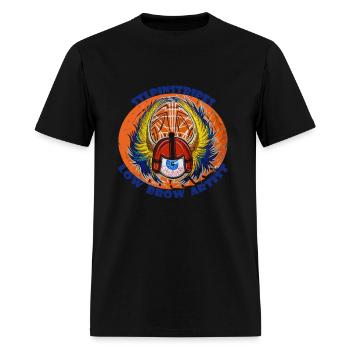 STLPinstripes TShirt Round Orange - Men's T-Shirt - black - Front - Jose (178cm)