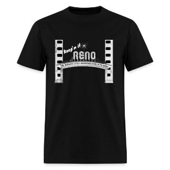 Keep’s It Reno by Jon Epsteyn - Men's T-Shirt - black - Front - Jose (178cm)