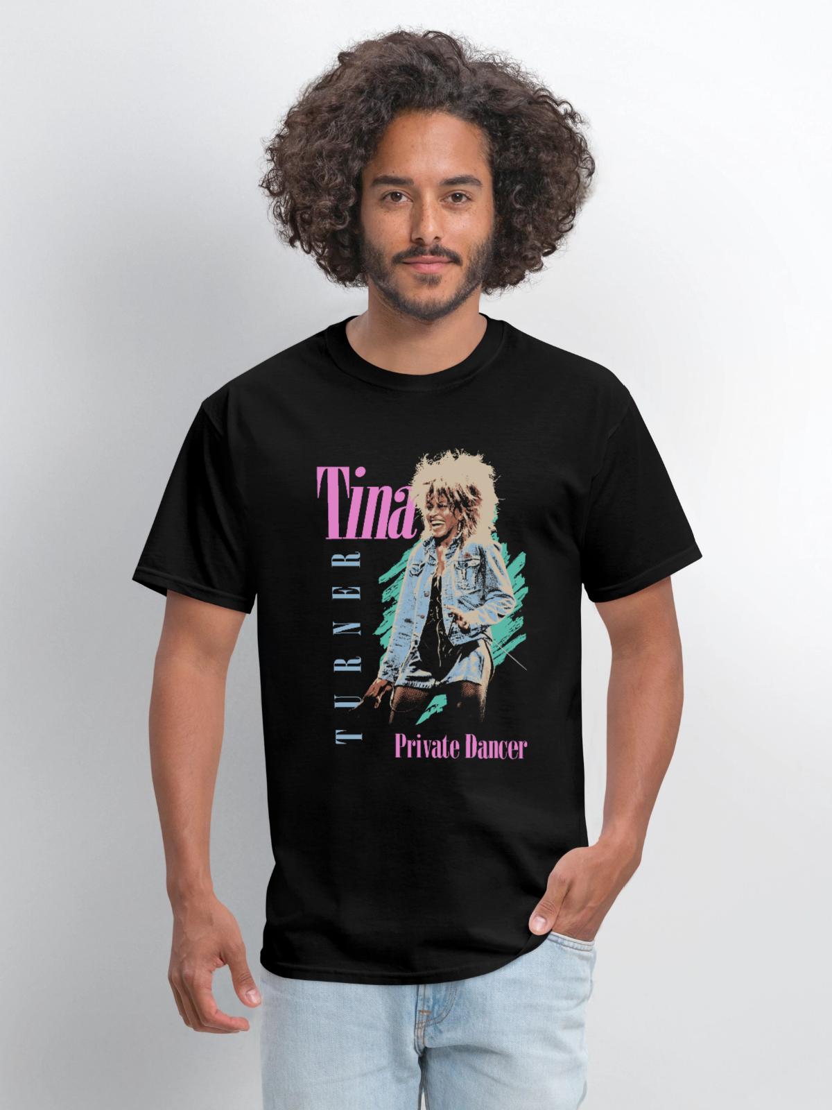 Tina Turner Private Dancer Design - Men's T-Shirt - black - Front - Jose (178cm)