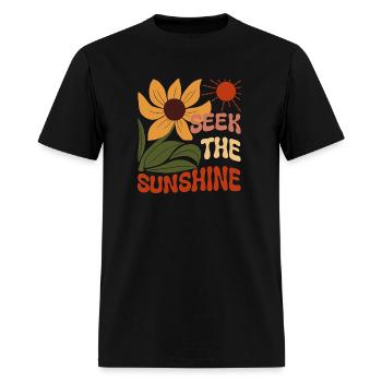 Seek the Sunshine - Men's T-Shirt - black - Front - Jose (178cm)