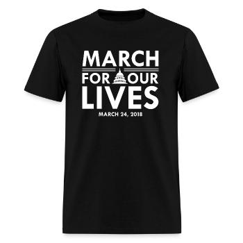 March For Our Lives - Men's T-Shirt - black - Front - Jose (178cm)