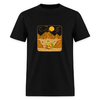 DIE SKULL DESERT - Men's T-Shirt - black - Front - Jose (178cm)