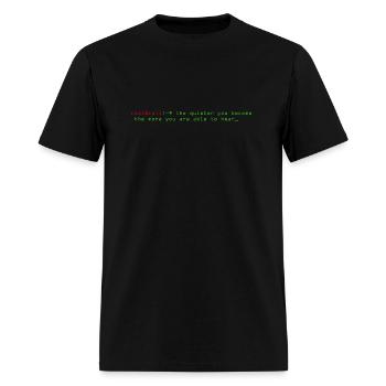 Kali Terminal Slogan - Men's T-Shirt - black - Front - Jose (178cm)