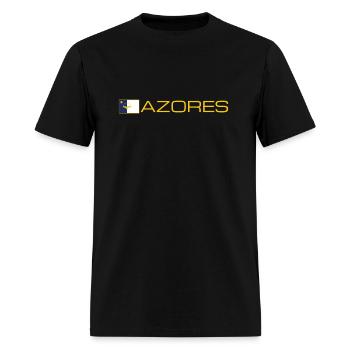 Drapeau des Açores Îles des Açores Macaronésie - T-shirt Homme - noir - Devant - Jose (178cm)