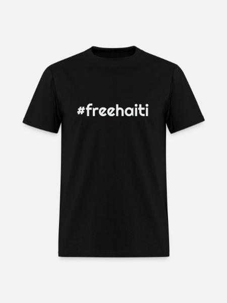 Free Haiti #1 - Men's T-Shirt - black