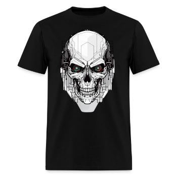 Cyberpunk Skull - Men's T-Shirt - black - Front - Jose (178cm)