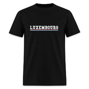 Luxembourg Flag Luxembourg Travel Luxembourger - Men's T-Shirt - black - Front - Jose (178cm)