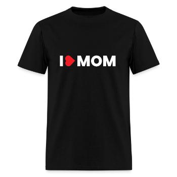 I love mom - Men's T-Shirt - black - Front - Jose (178cm)