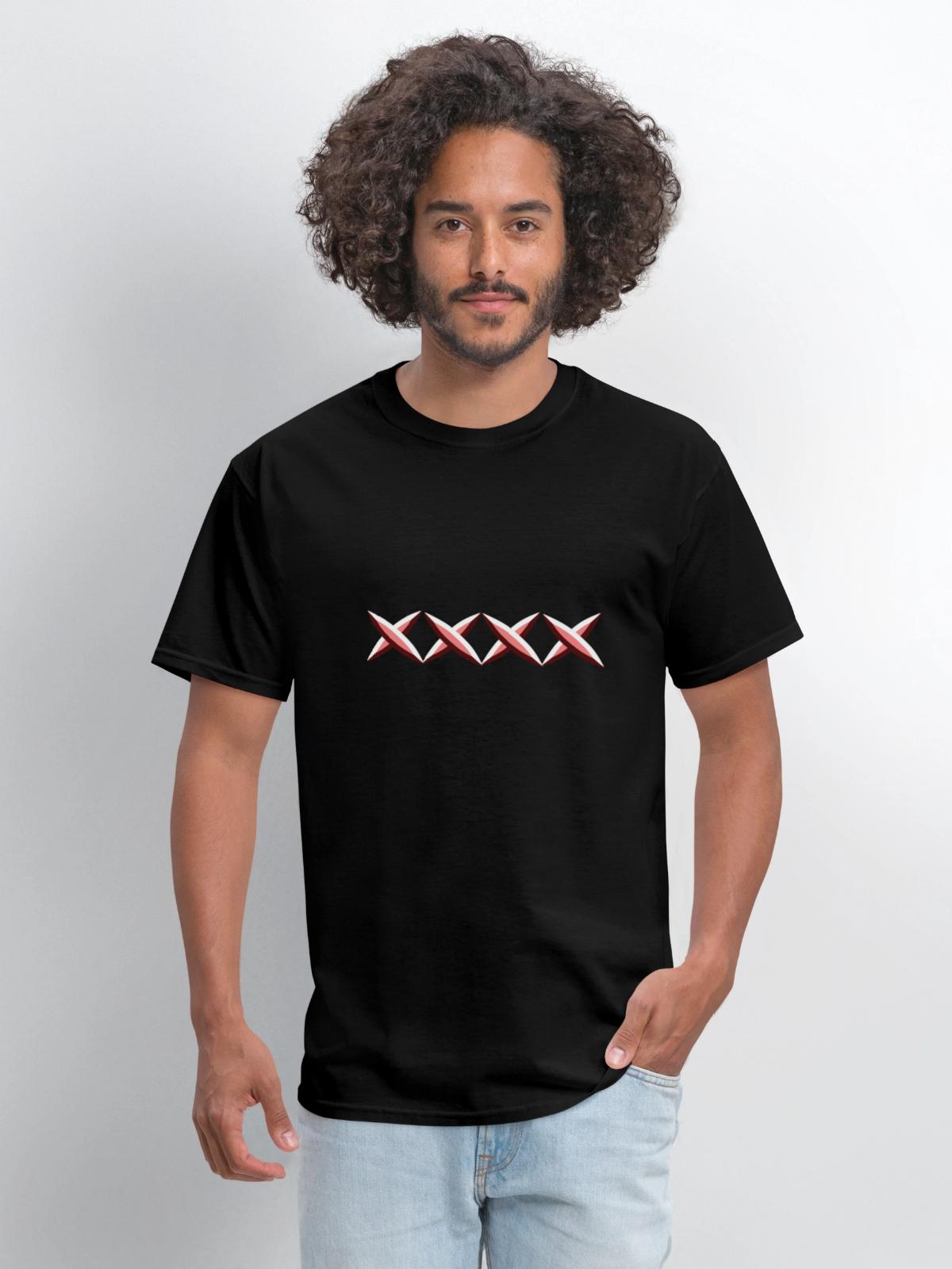 red crosses cross - Men's T-Shirt - black - Front - Jose (178cm)