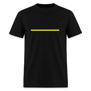 YELLOW SCRATCH - Men's T-Shirt - black - Front - Jose (178cm)