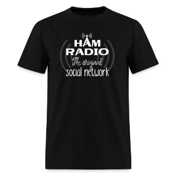 Ham Radio The Original Social Network - Men's T-Shirt - black - Front - Jose (178cm)