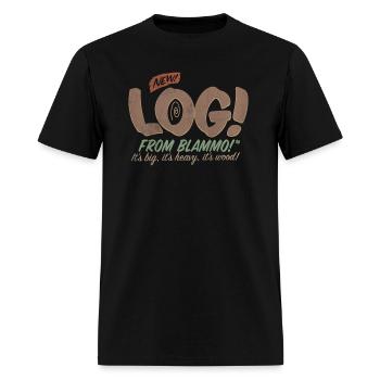 All New LOG Fitted T Shirt - Men's T-Shirt - black - Front - Jose (178cm)