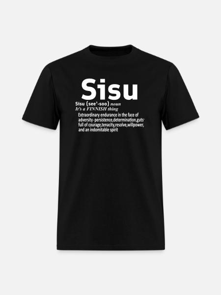 Finnish Sisu Finland Sisu Finns Sisu Sisu Definiti - Men's T-Shirt - black