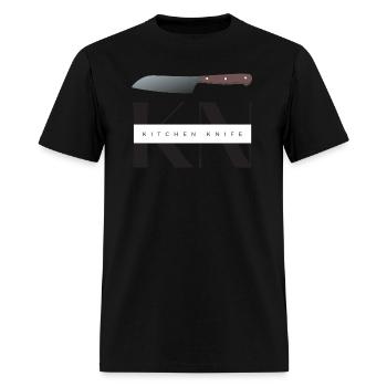 kitchen knife T-Shirt - Men's T-Shirt - black - Front - Jose (178cm)