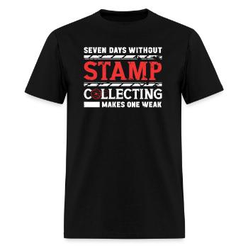 Stamp Collection Philatelist Stamp Collecting - Men's T-Shirt - black - Front - Jose (178cm)