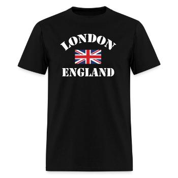 London England Tourist - Men's T-Shirt - black - Front - Jose (178cm)