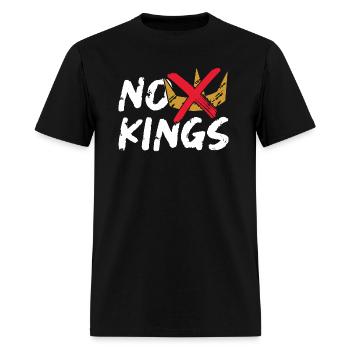 Signe de protestation No Kings - T-shirt Homme - noir - Devant - Jose (178cm)