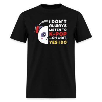 kpop always, k pop music, korean pop music - Men's T-Shirt - black - Front - Jose (178cm)