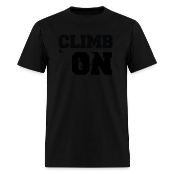 Climb on 6 - Men's T-Shirt - black - Front - Jose (178cm)