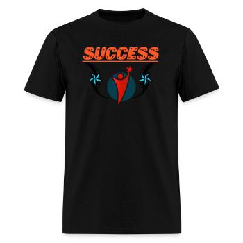The slogan of success - Men's T-Shirt - black - Front - Jose (178cm)