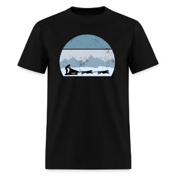 dog sled - Men's T-Shirt - black - Front - Jose (178cm)