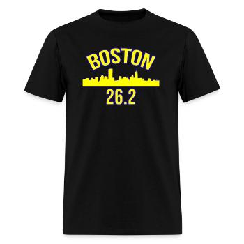 Boston 262 Miles 2019 Marathon Running Runner - Men's T-Shirt - black - Front - Jose (178cm)