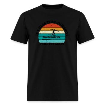 if i miss this jumpshot i will thy again, skate - Men's T-Shirt - black - Front - Jose (178cm)