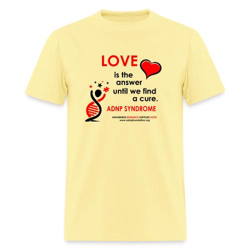 LOVE IS THE ANSWER Red and Black - Men's T-Shirt