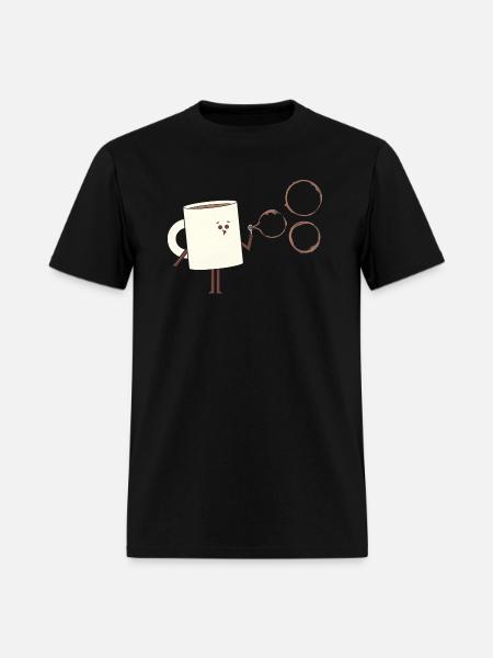Coffee Bubbles - Men's T-Shirt - black
