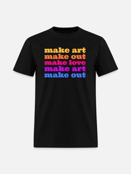 Make Art Make Love - Men's T-Shirt - black