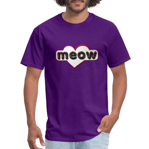 Meow - I love you in catish (cat language) - Cats - Men's T-Shirt