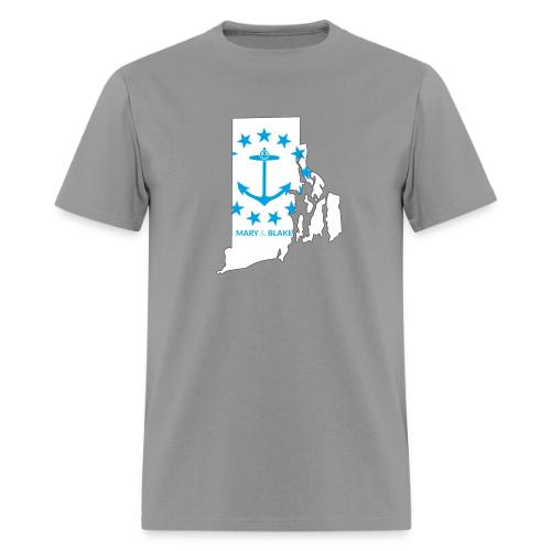 Mary And Blake Logo - RI Map - Men's T-Shirt