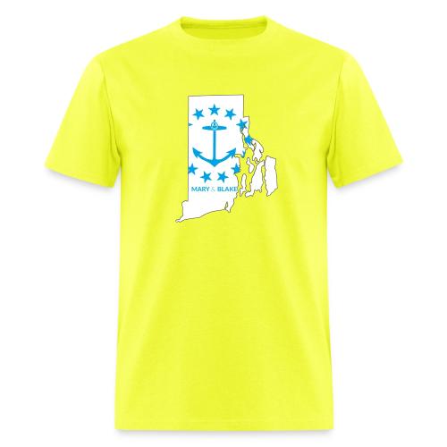 Mary And Blake Logo - RI Map - Men's T-Shirt