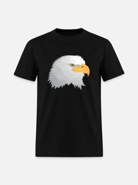 Eagle Low Poly - Men's T-Shirt - black