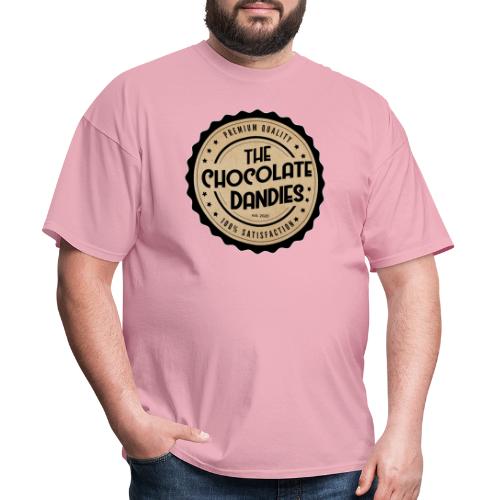 Chocolate Dandies Logo Large White Outline - Men's T-Shirt