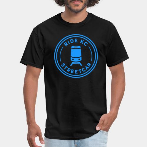 KC Streetcar Stamp Blue - Men's T-Shirt