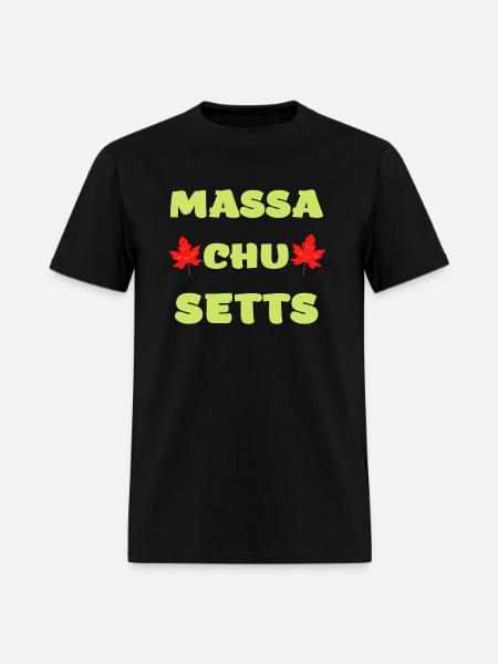 Massachusetts - Men's T-Shirt - black