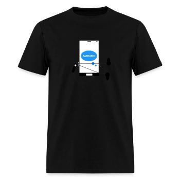 Tshirt Mobile Design - Men's T-Shirt - black - Front - Jose (178cm)