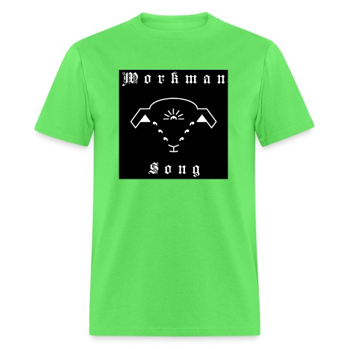 Black Workman Song Lamb Logo & Calligraphy - Men's T-Shirt